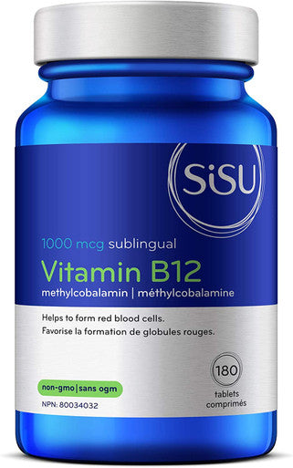 SISU B12 1,000 mcg methylcobalamin 180 tab